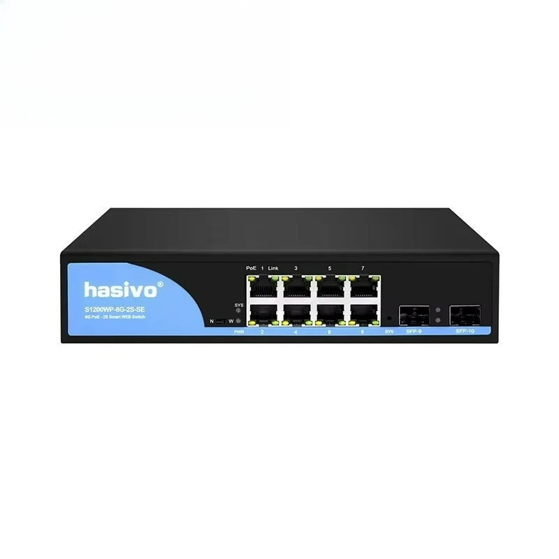 8*1000M Port PoE Smart Managed Ethernet Switch With SFP