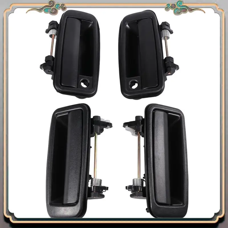 

Reliable-4 PCS(Front Rear Left Right)Outside Outer Exterior Door Handle For Toyota Corolla 1988-1992 69210-12110 69220-12110