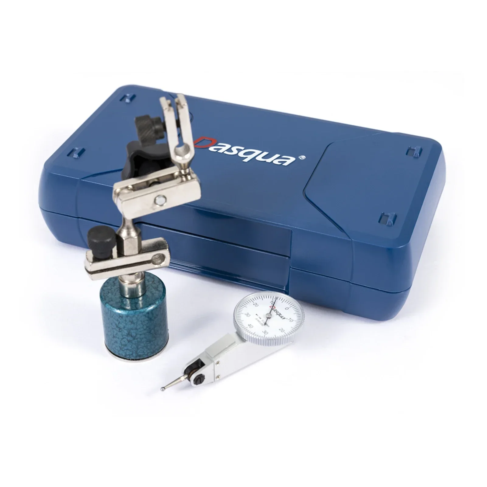 Dasqua 0-0.8mm Bi-Directional 0.01 Graduation Jewel Dial Test Indicator Magnetic Base Measuring Tool