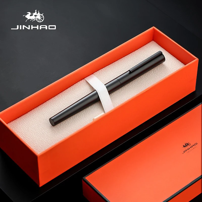 Jinhao 35 Series Luxury Pen Metal Barrel Ergonomic Rod Fountain Pens, Lightweight Aesthetic Stationery, Dual-use Ink and Ink-Sac