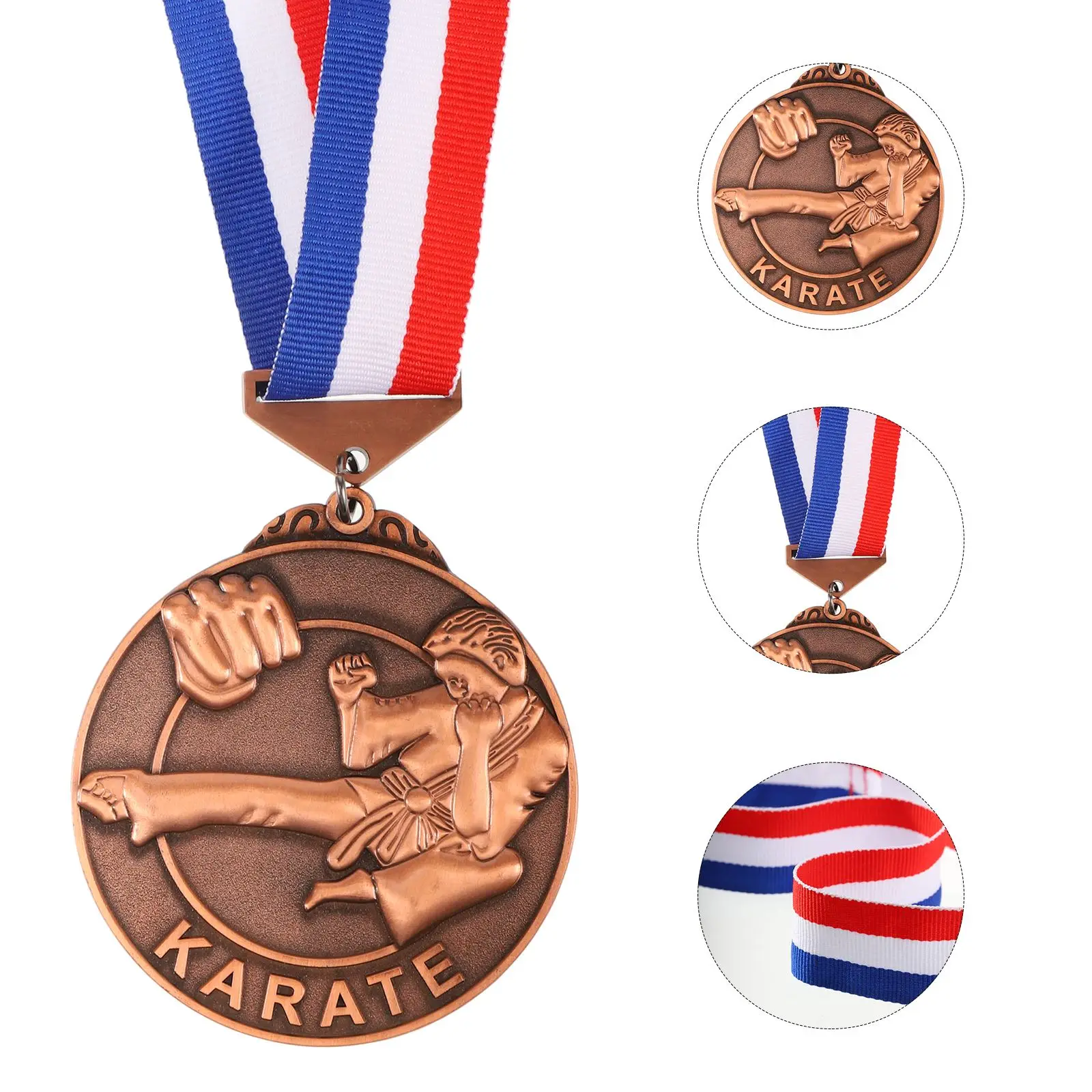 Race Medal Taekwondo Martial Sports Competition Award Karate Medal Karate Event Medal Of Honor Decor Medal Ancient Bronze