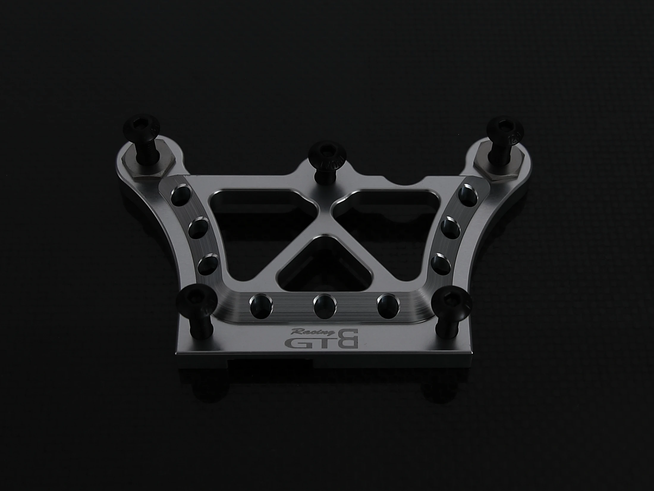 GTB CNC Aluminium Front-Top-Platte Chassis-Verstärkung für 1/5 RC Auto LOSI DBXL V1.0 MTXL Upgrade-Teil – Detail 1