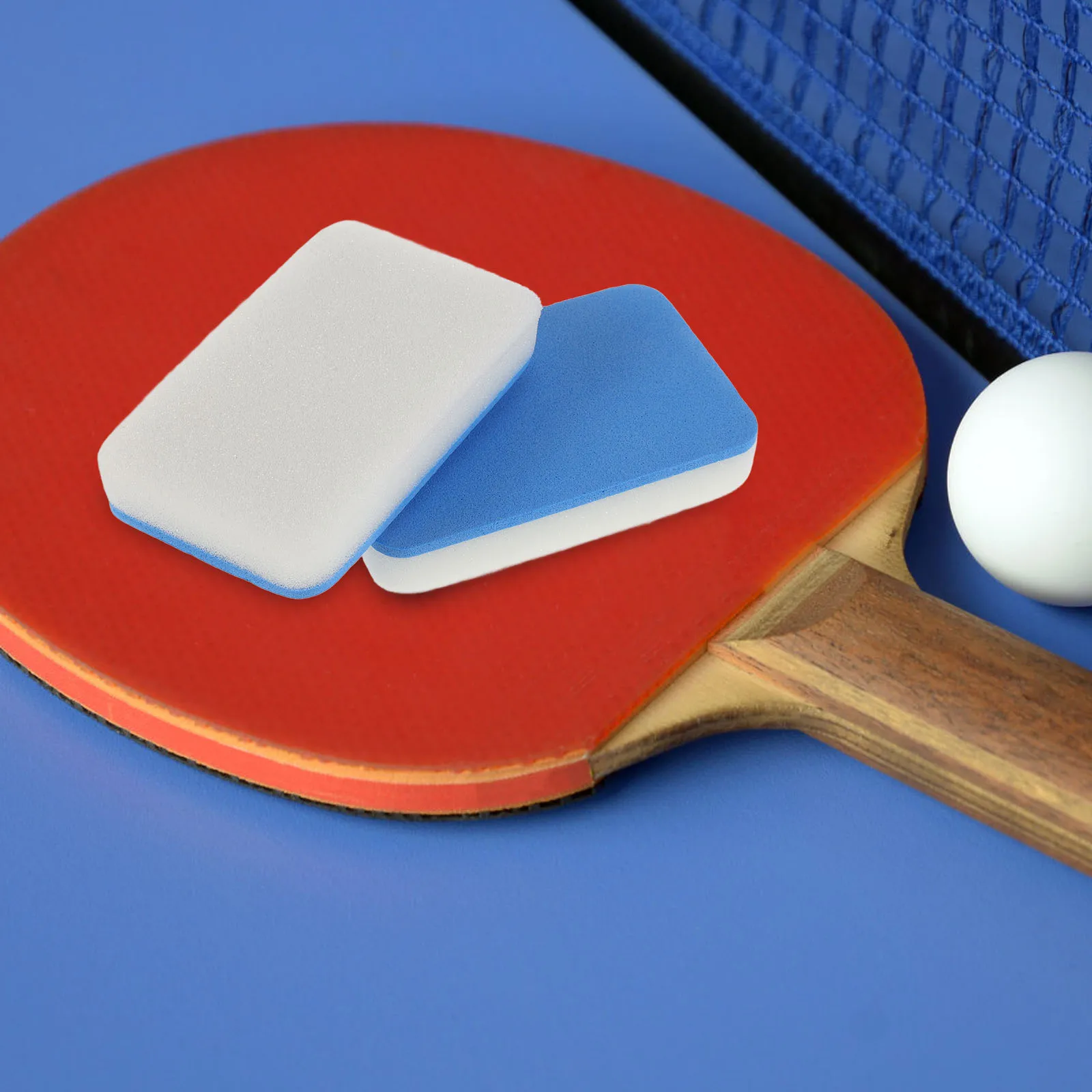 

2 Pcs Table Tennis Racket Cleaning Brush Sponge Portable Cleaner Reusable Gentle Bristles Efficient Dirt Removal Easy