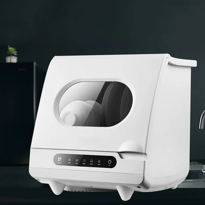 Lavastoviglie da appoggio standard UK/EU Installazione semplice Mini lavastoviglie domestico compatta completamente automatica