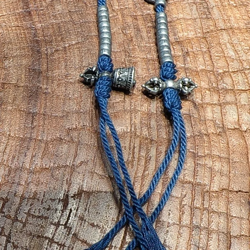 

Tibetan Style Wenwan DIY Clips Side Hanging Accessories for Vajra Bodhi Beads Handwoven Vintage Original Unisex Beads Fittings
