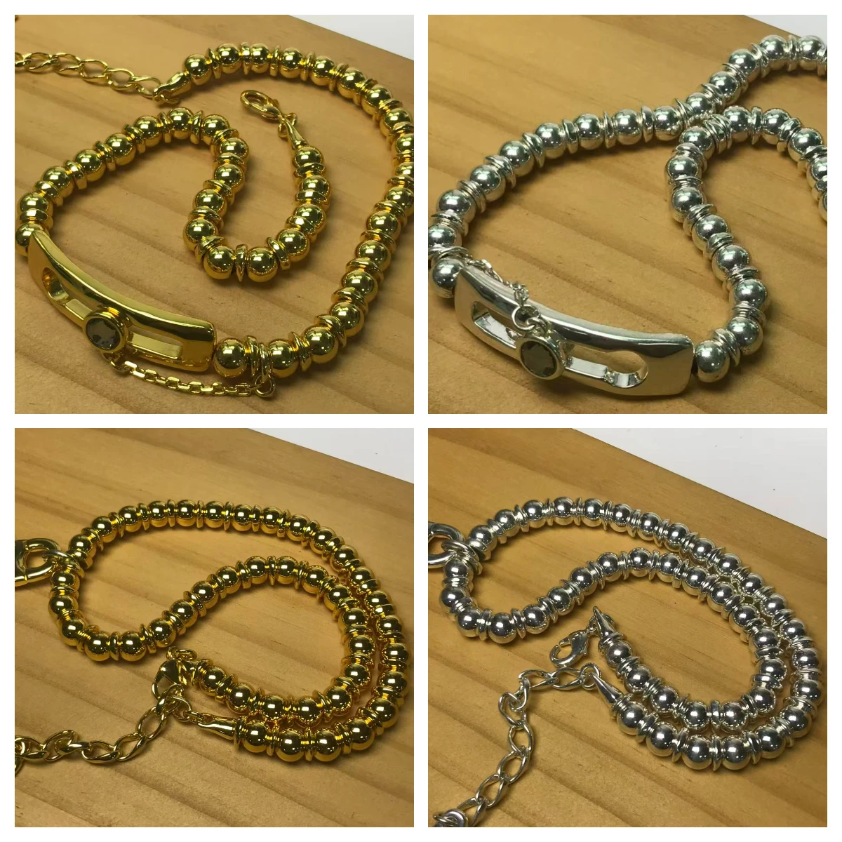 

Классическое универсальное модное украшение 2025 года: короткое ожерелье из высококачественного серебра 925 пробы с бусинами неправильной формы, регулируемое, элегантное и благородное.