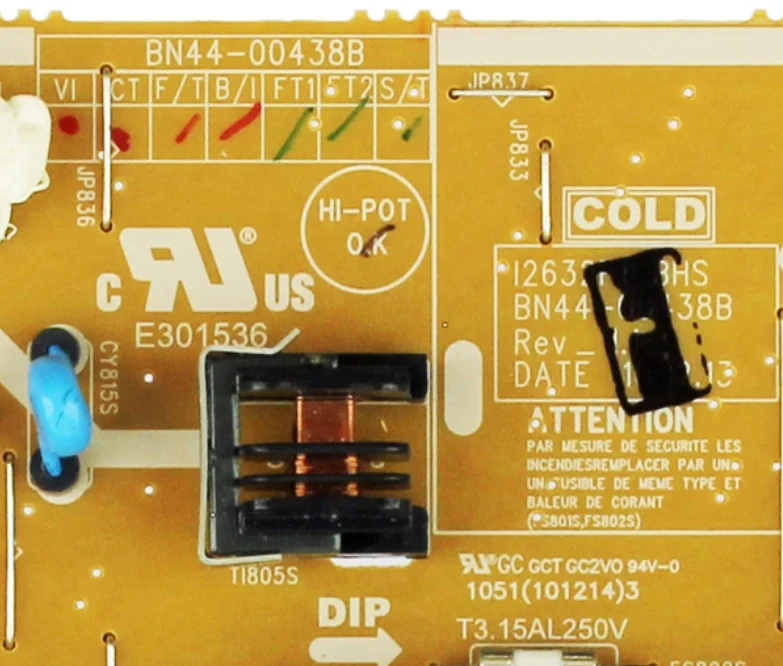BN44-00438B = BN44-00438A I2632F1 _ BHS płyta zasilająca jest dla LN32D550K1FXZA LN32D450G1DXZA LN32D430 LN32D467E1H LN32D450G1D