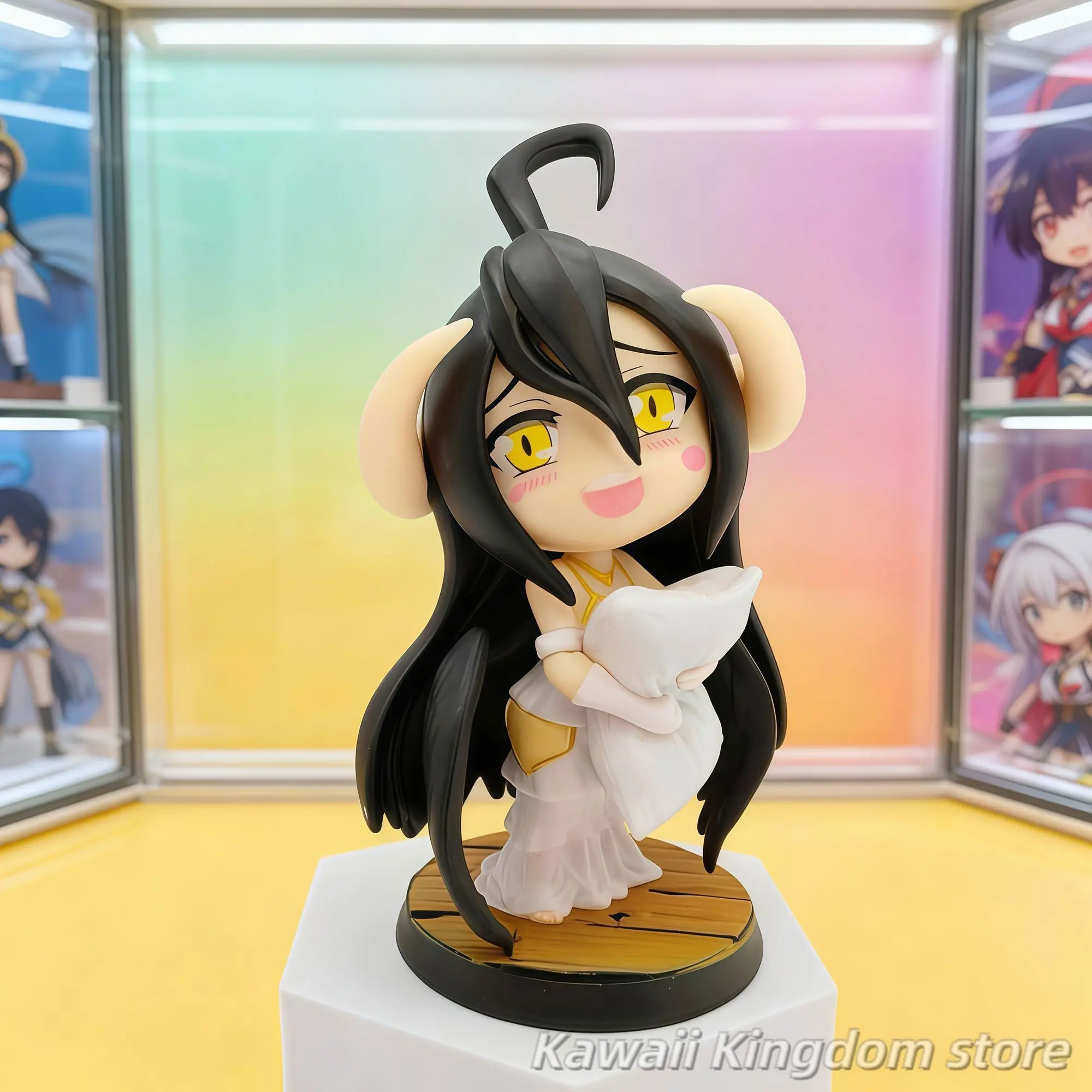 Overlord Albedo Anime PVC soporte postura ornamento personajes de dibujos animados estatuilla figura de acción juguete hogar