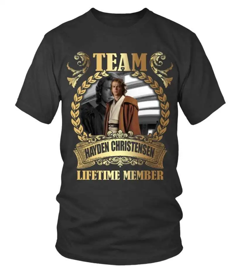 TEAM HAYDEN CHRISTENSEN - LIFETIME MEMBER T-SHIRT High Quality 100%Cotton Short Sleeve