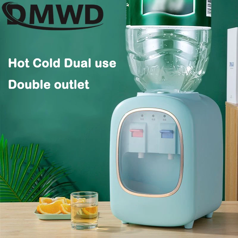 

DMWD Electric Water Dispenser Mini Desktop Water Dispenser Hot Cold Dual Use Water Heater Tea Maker Drinking Fountain Warmer