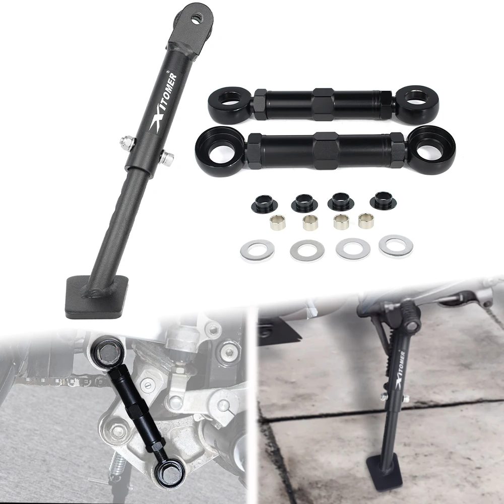 

Motorcycle Adjustable Kickstand Side Stand & Rear Lowering Links NC700X 2012-2017 NC750X 2018-2020 NC750S 2014-2020 For Honda
