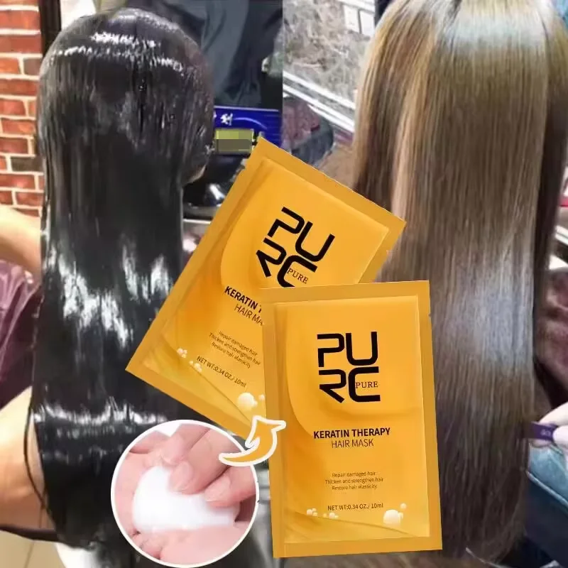 

Magical Keratin Hair Mask 5 Seconds Fast Repairing Damaged Frizzy Hairs Soft Smooth Shiny for Permanent Straightening Hair Care