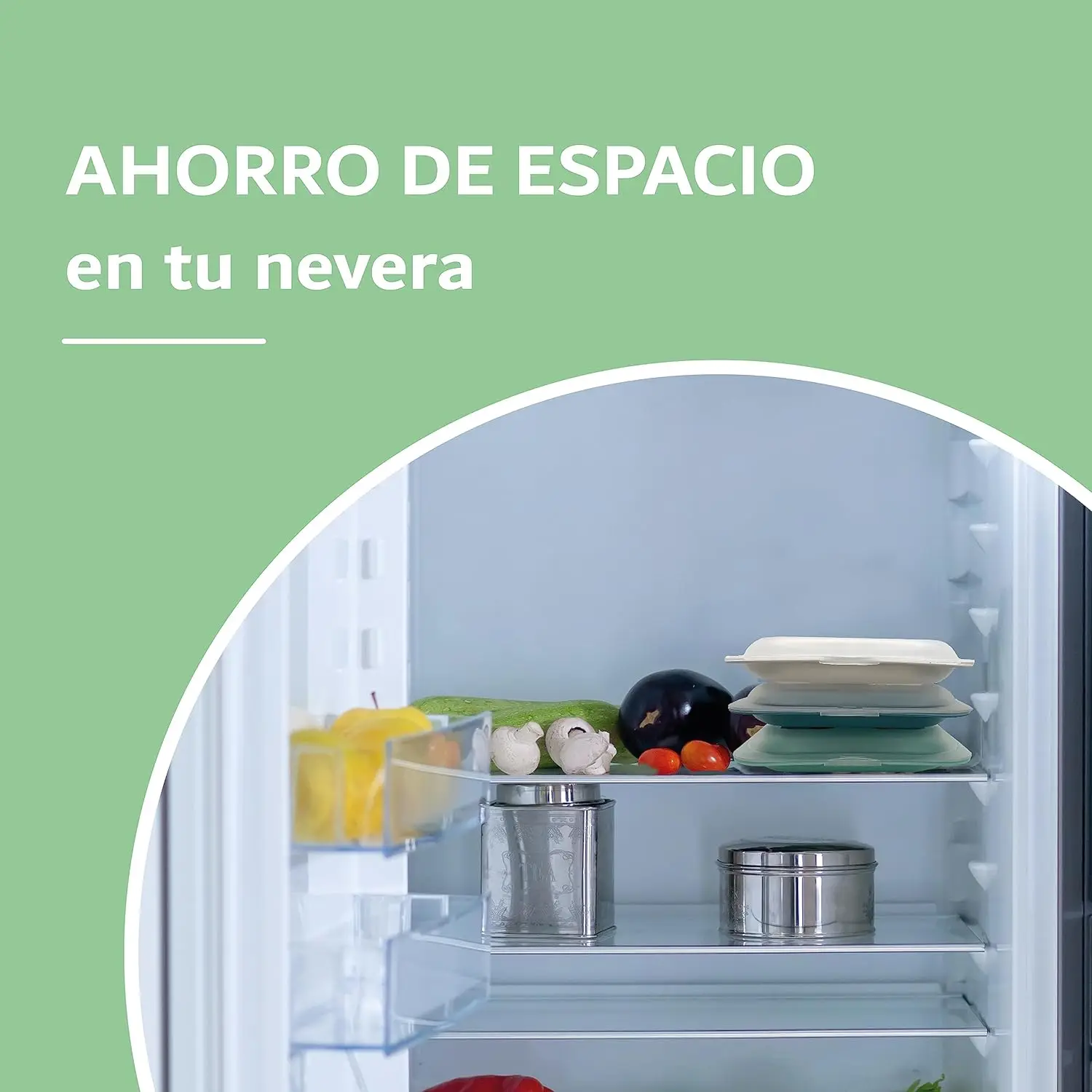 STARLEY-Set of 4 Sausage and Food Holder, Fresh Sausage Box, Reusable, Stackable, Space Saver, Refrigerator Organizer #3