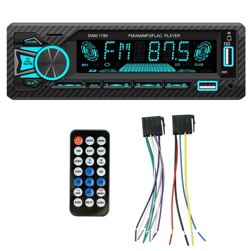 4-Channel 60W Bluetooth Car Radio Car MP3 Player Black Plastic With Intelligent Ai Voice Function For Car