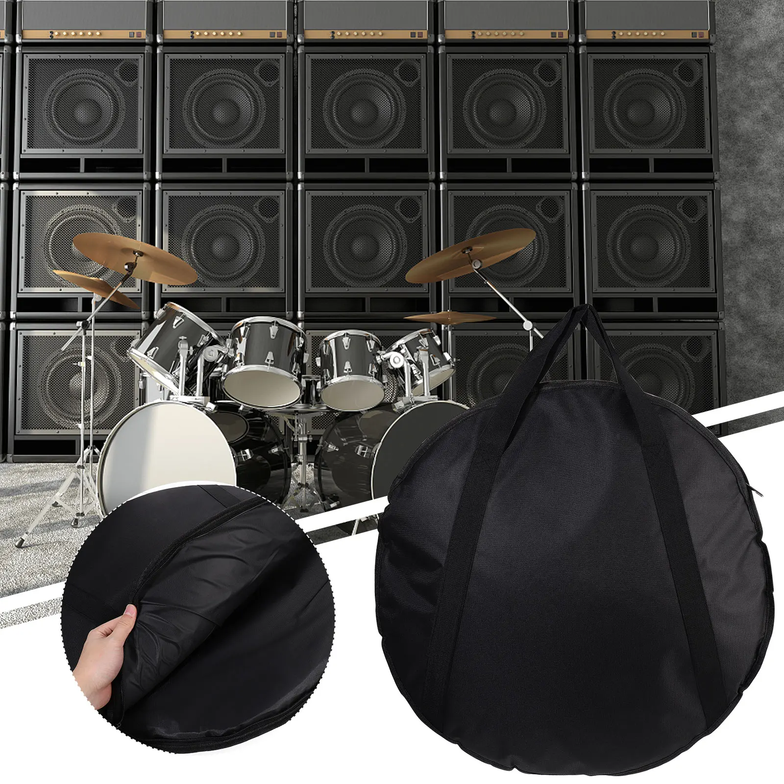 

Backpack Storage Bag Travel Cymbal with Strap Cotton Water Resistant Tote Pouch