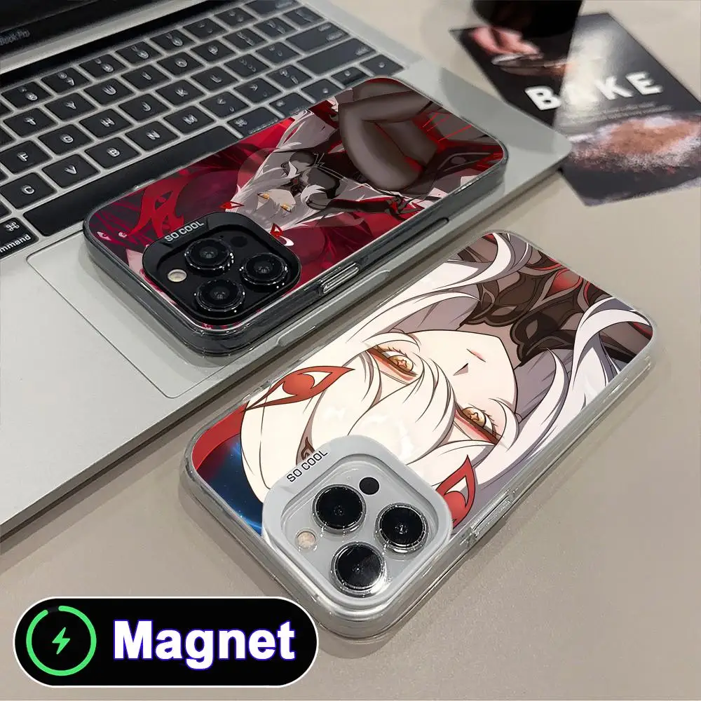 

Game GI Ronova Phone Case for iPhone 17 16 15 14 13 12 11 Air Pro Max Plus Colorful Silver Magnet Cover