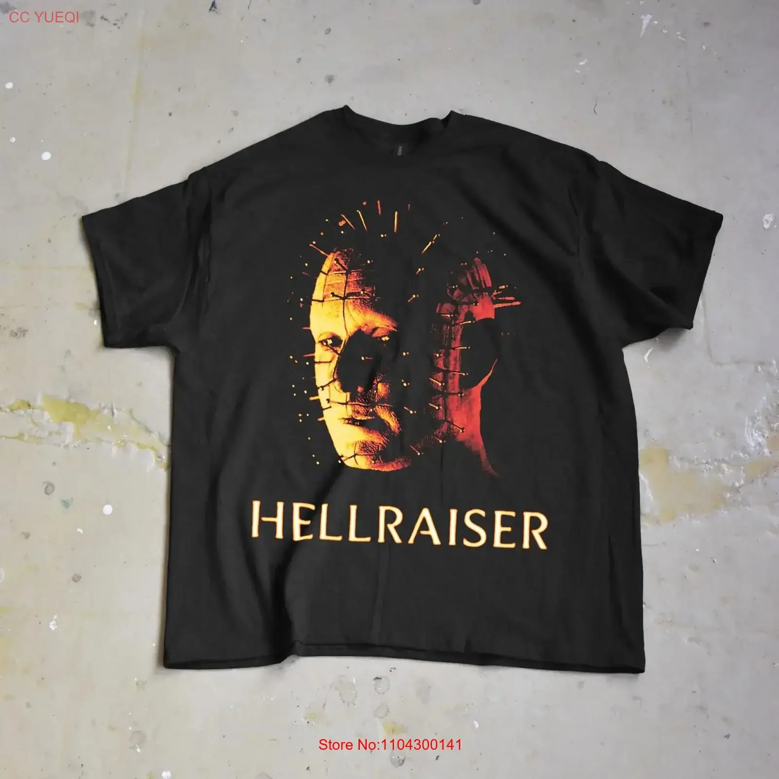 Hellraiser T Shirt Clive Barker Horror Movie Pinhead Cult vintage Washed Top For Everyday Wear Breathable Slightly Soft