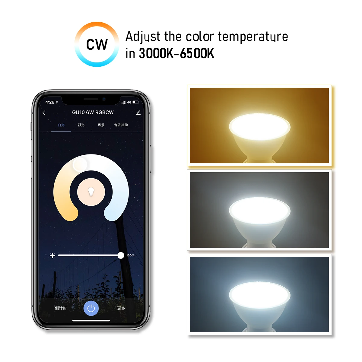 Tuya – ampoule zigbee Led RGB CW WW E27 B22 GU10, T37 lampe intelligente encastrée, wi-fi, Compatible avec Google Assistant, pour la décoration de