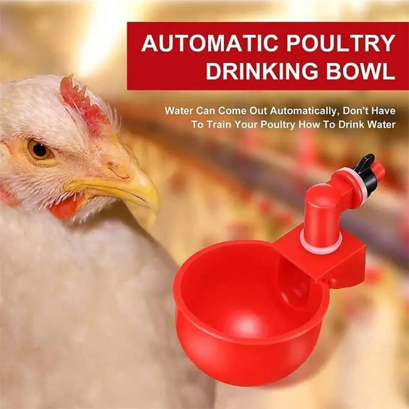 Automatic Chicken Water Cup Plastic Poultry Waterer Creative Pet Accessories Chicken Water Dispenser For Chicks Duck Goose Quail