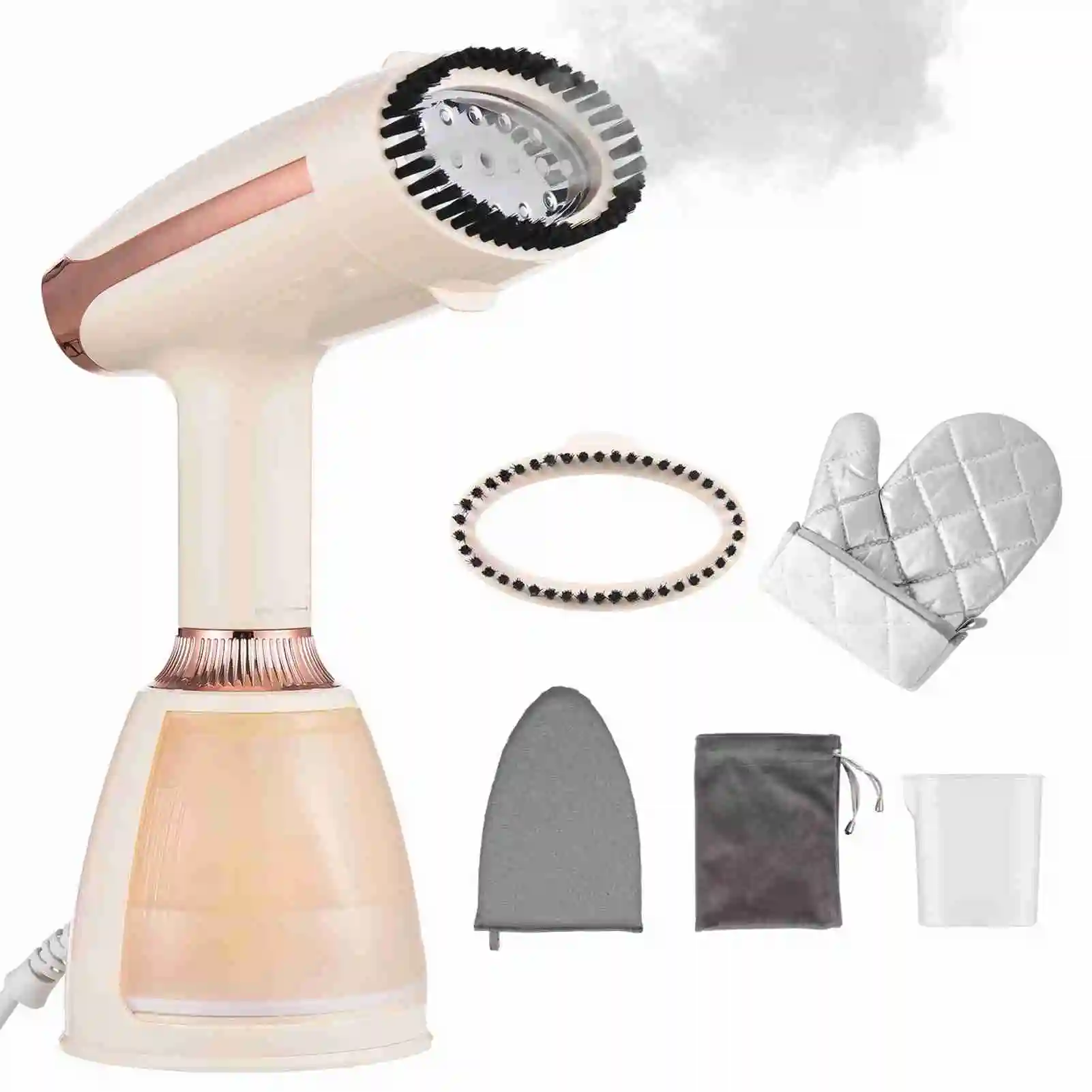 

Handheld Steamer for Clothes Wrinkles Remover Portable Handheld Garment Steamer with Fabric Brush 3 Steam Setting Steamer