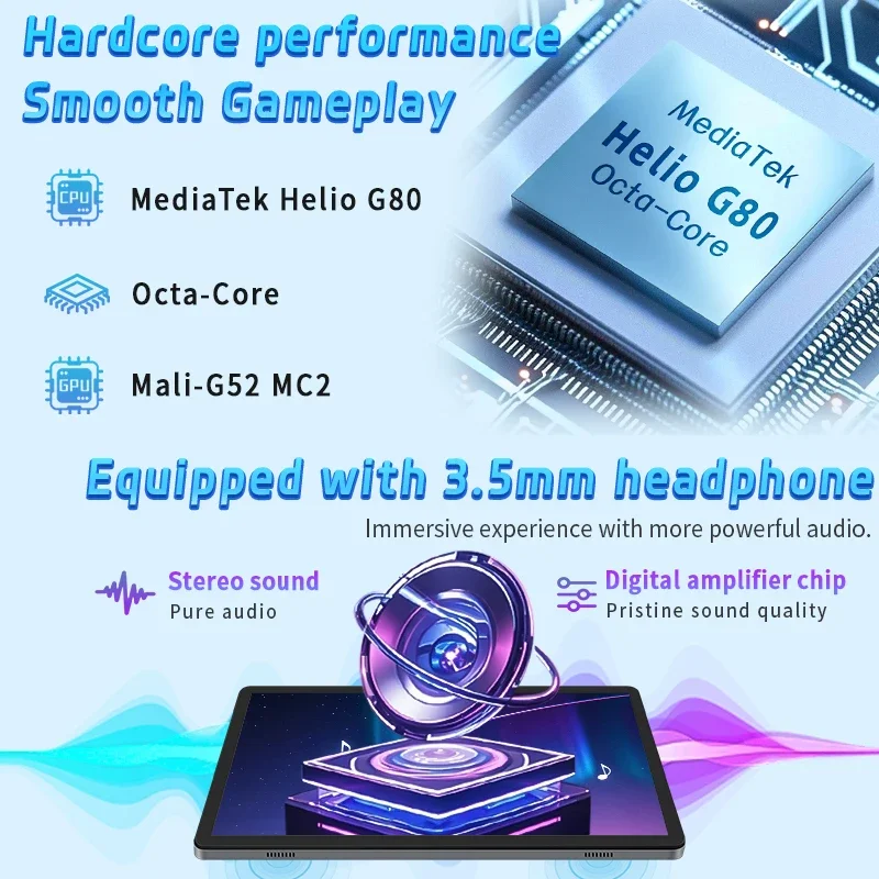 تابلت Android 15 مقاس 10.1 بوصة، 12(6+6) جيجابايت + 128 جيجابايت + 1 تيرابايت قابل للتوسيع 2025 تابلت Widevine L1 مع 6000 مللي أمبير في الساعة، هدية سفر، مساحة للأطفال، YT Kids