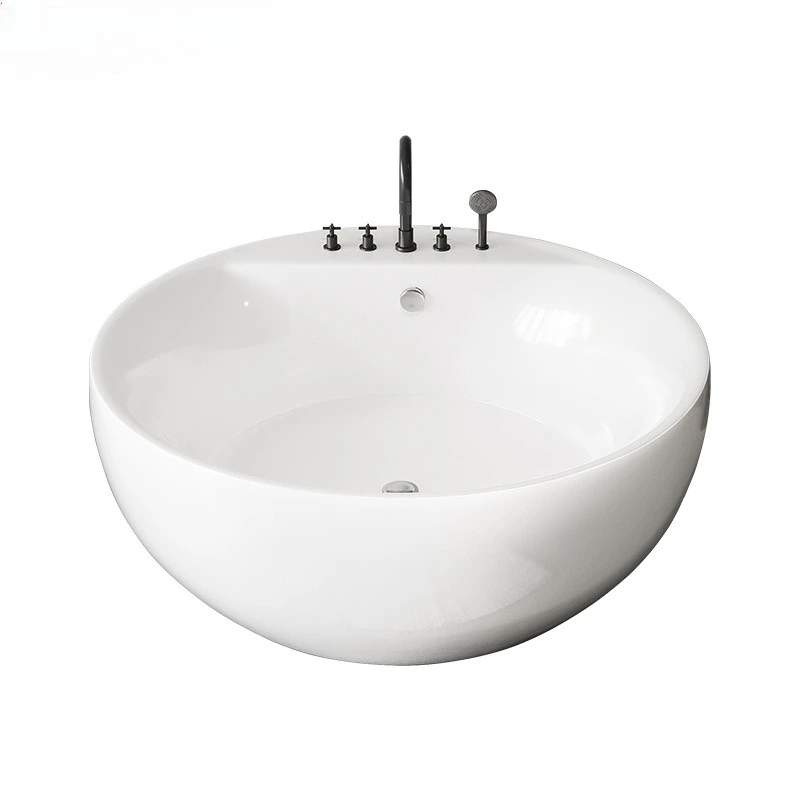 

Hotel Home Acrylic Round Independent Bathtub Double Couple Large Space B & B Hotel Bathtub Bath