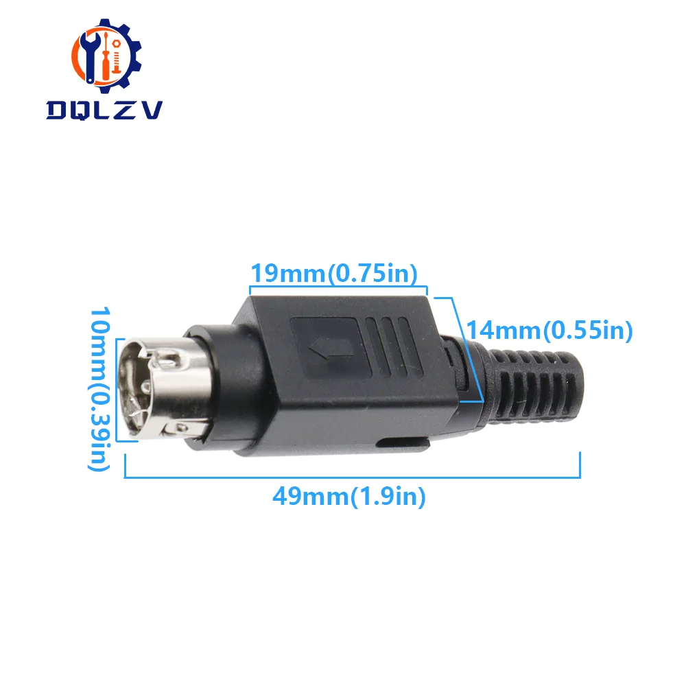 New High Quality 3Pin/4Pin Kycon Power DIN Plug For TFT LCD Flatscreen TV 12/24V DC Supply Adapter Connector