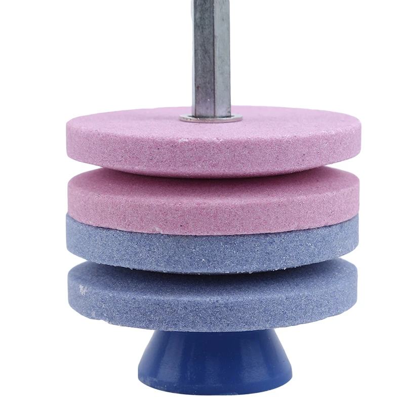 เจาะ Sharpener เครื่องมือทําสวนมีดเครื่องบดเจาะ Universal Sharpening เจาะเครื่องตัดหญ้ามีด Sharpener