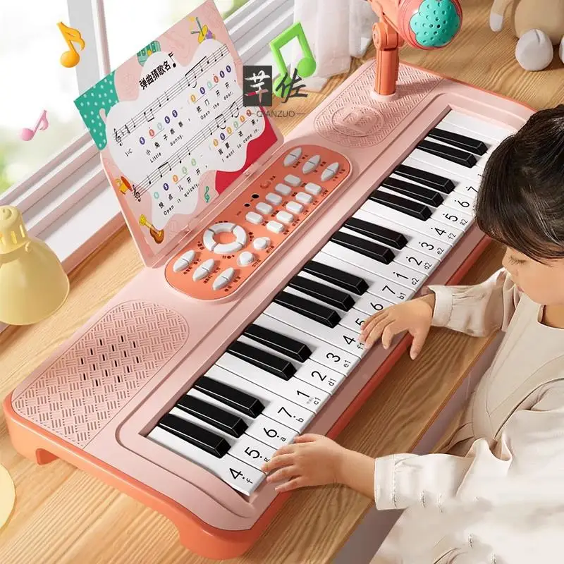 pianoforte-elettronico-per-bambini-giocattolo-musicale-tastiera-realistica-per-principianti-con-microfono-ideale-per-bambini-e-bambine-per-imparare-a-suonare-uno-strumento