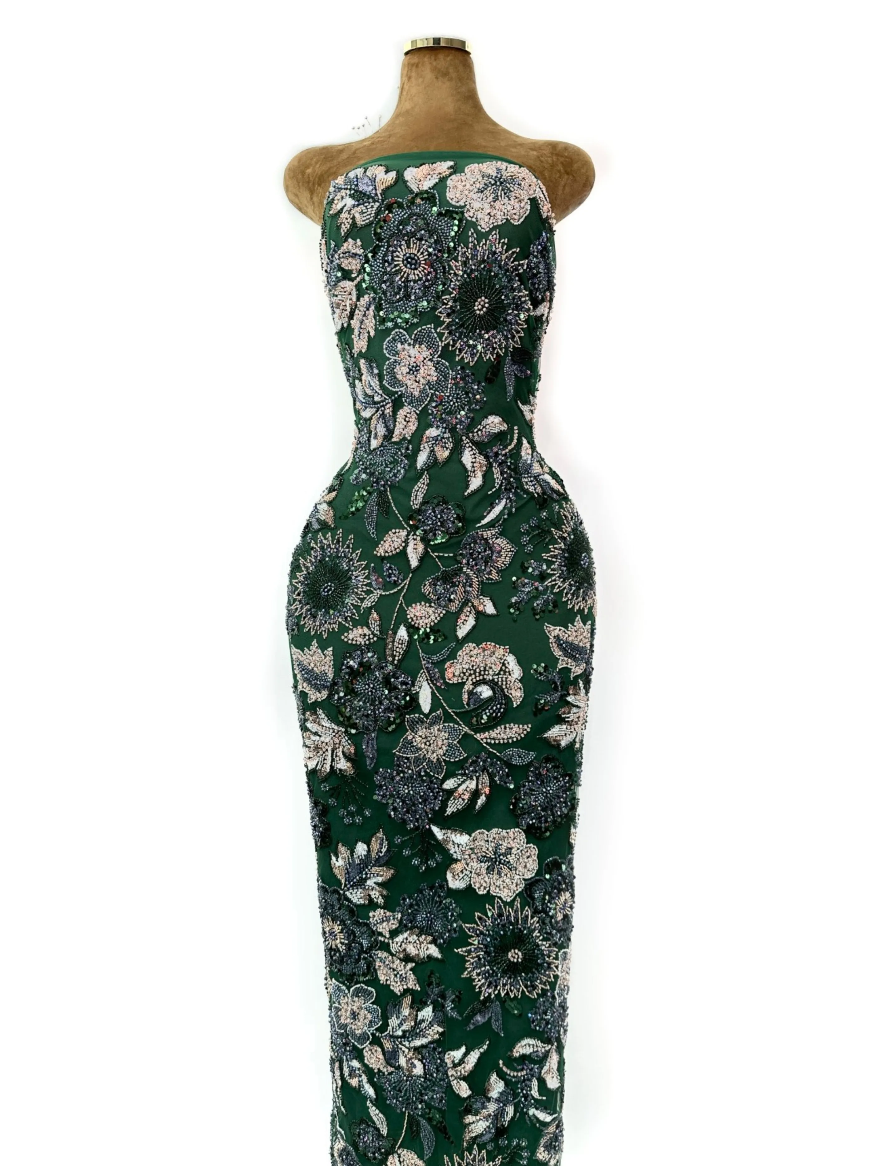 

2026 Блестящая французская сетчатая кружевная ткань 5 ярдов для вечеринок с блестками и бусинами, украшенная тканью для свадебных платьев и свадебных акцентов