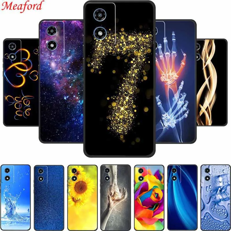 For Motorola G04s Case Protective Coque Black Silicone Soft Phone Case For Moto G Play 2024 G04 Back Cover Case Funda Capa Shell