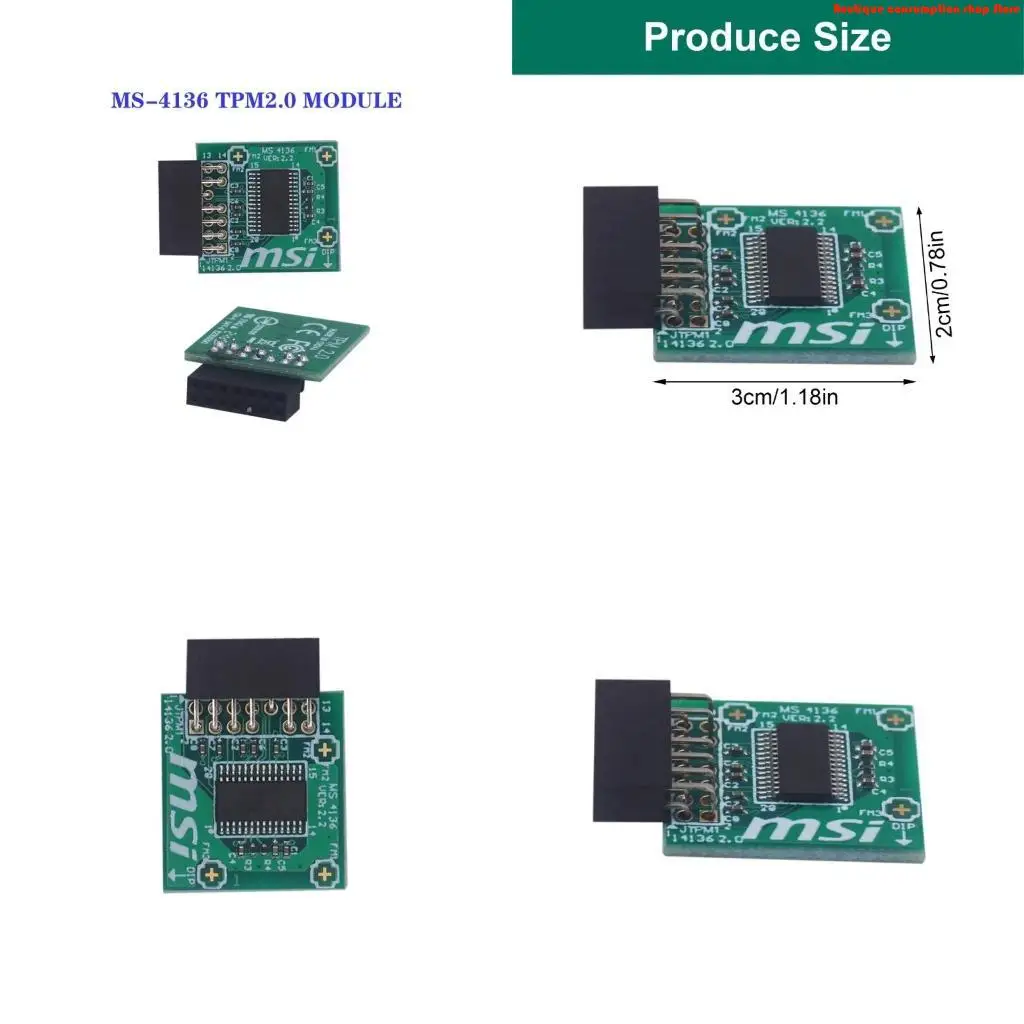 L9NA TPM MS-4136 Trusted Platform Module PCB Computer Adapter TPM2.0 Security Module