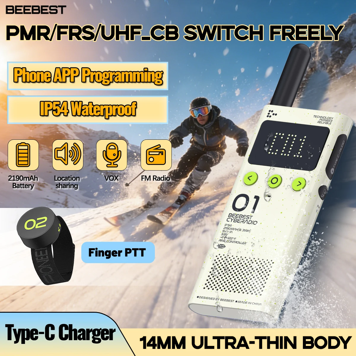 beebest-a101os-lito-walkie-talkie-pmr-frs-uhf-easy-switch-app-programming-finger-ptt-ultra-thin-ham-radio-for-outdoor-skiing
