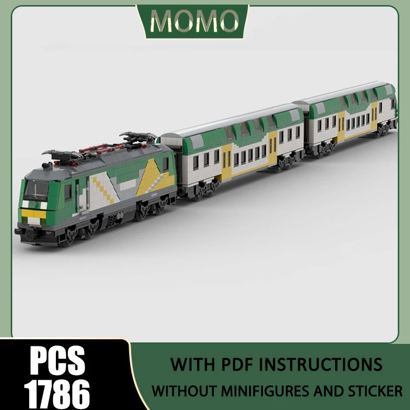 

Railway Train Model Moc Building Bricks Polish Colourful Regional Train Model Technology Blocks Gifts Christmas Toy DIY Assembly