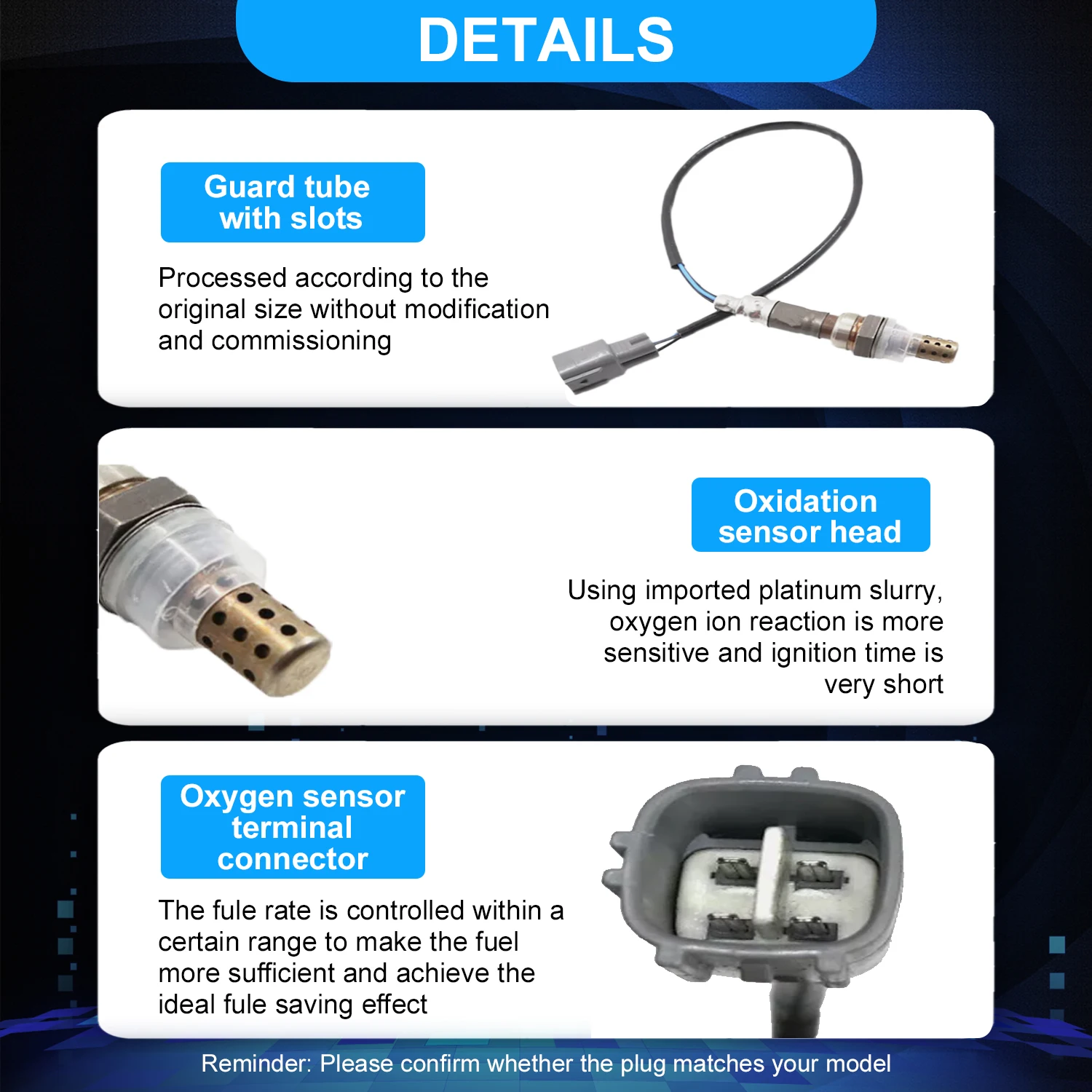 เซ็นเซอร์ออกซิเจนแลมบ์ดาหลังใหม่ 234-4069 สำหรับรถยนต์โตโยต้า ยาริส ปี 06-14 อีโค่ ไซออน xA xB ปี 04-06 เครื่องยนต์ 1.5 ลิตร 8946552060 89465-52060