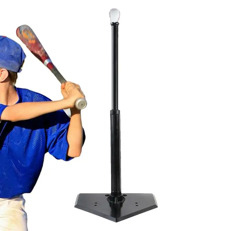 Baseball Batting Practice Stand Adjustable Softball Hitting Tees Portable Hitting Stand For Children & Adults Wear-Resistant