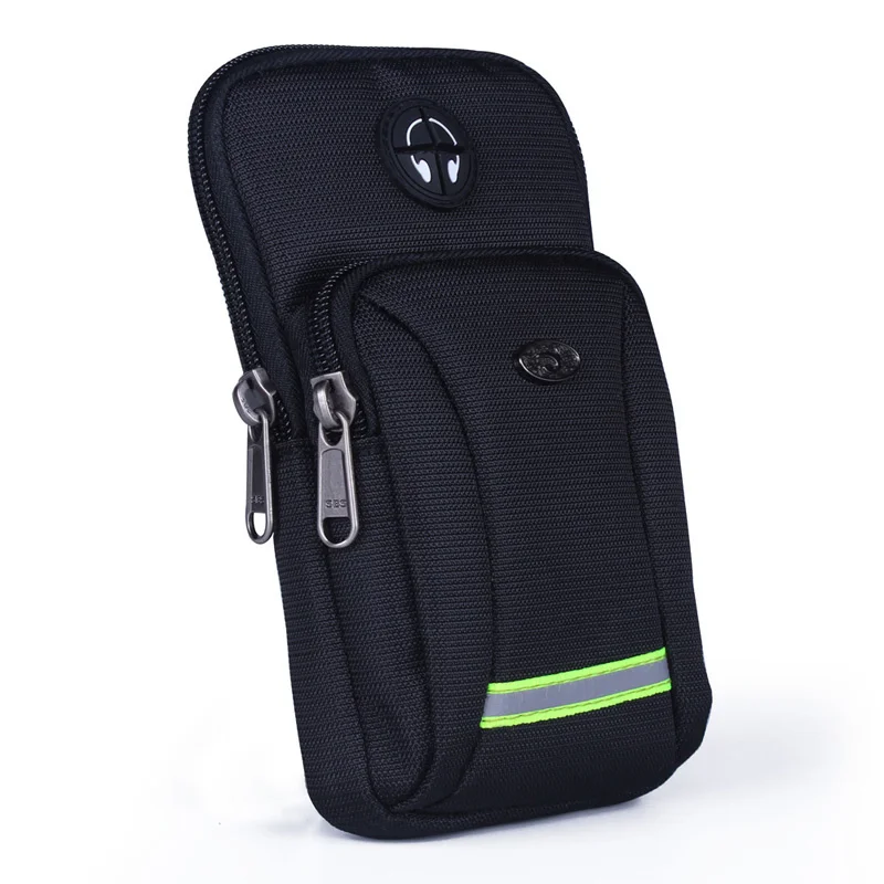 Funda de teléfono móvil Oxford impermeable para hombres y mujeres, paquete de cintura, gancho, brazalete, cinturón, bolsos, monedero, Mensajero de hombro pequeño