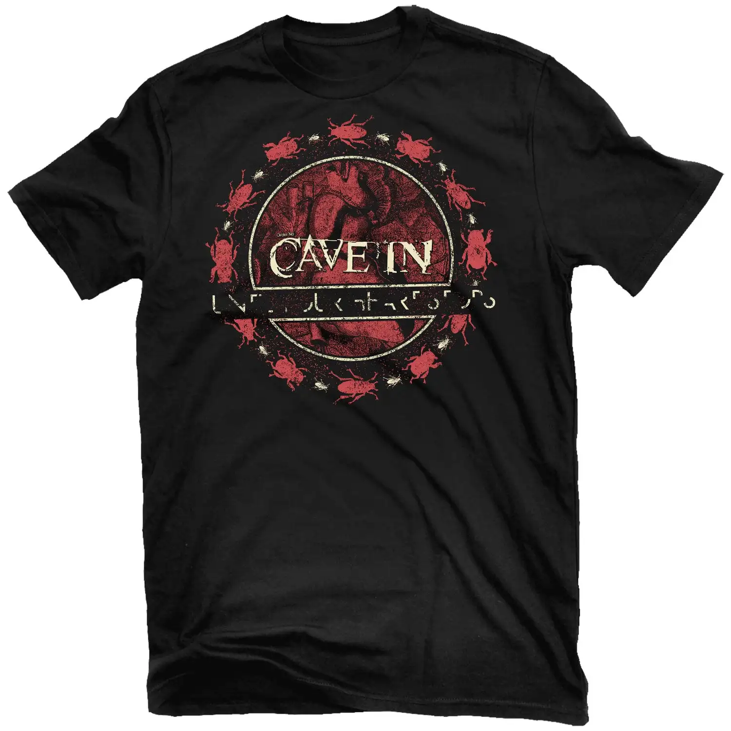 2026 Cave in  Until Your Heart Stops Rock Band Graphic Tee 100% Cotton Round Neck Casual Regular Fit Unisex T-shirt  Summer Top