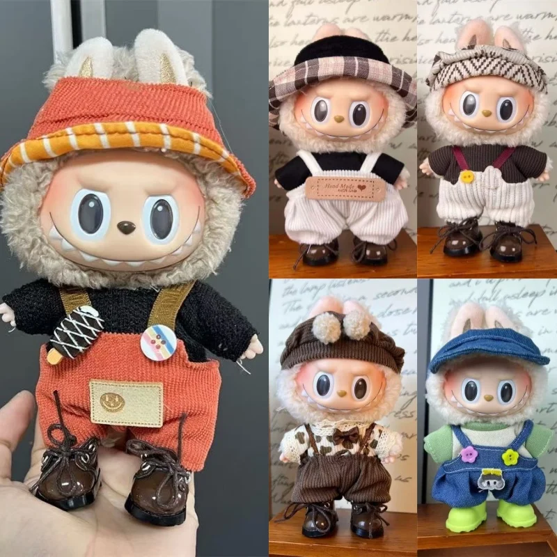 

Suitable for Mini cute design clothing with 17cm labubu Fashionable clothing accessories
