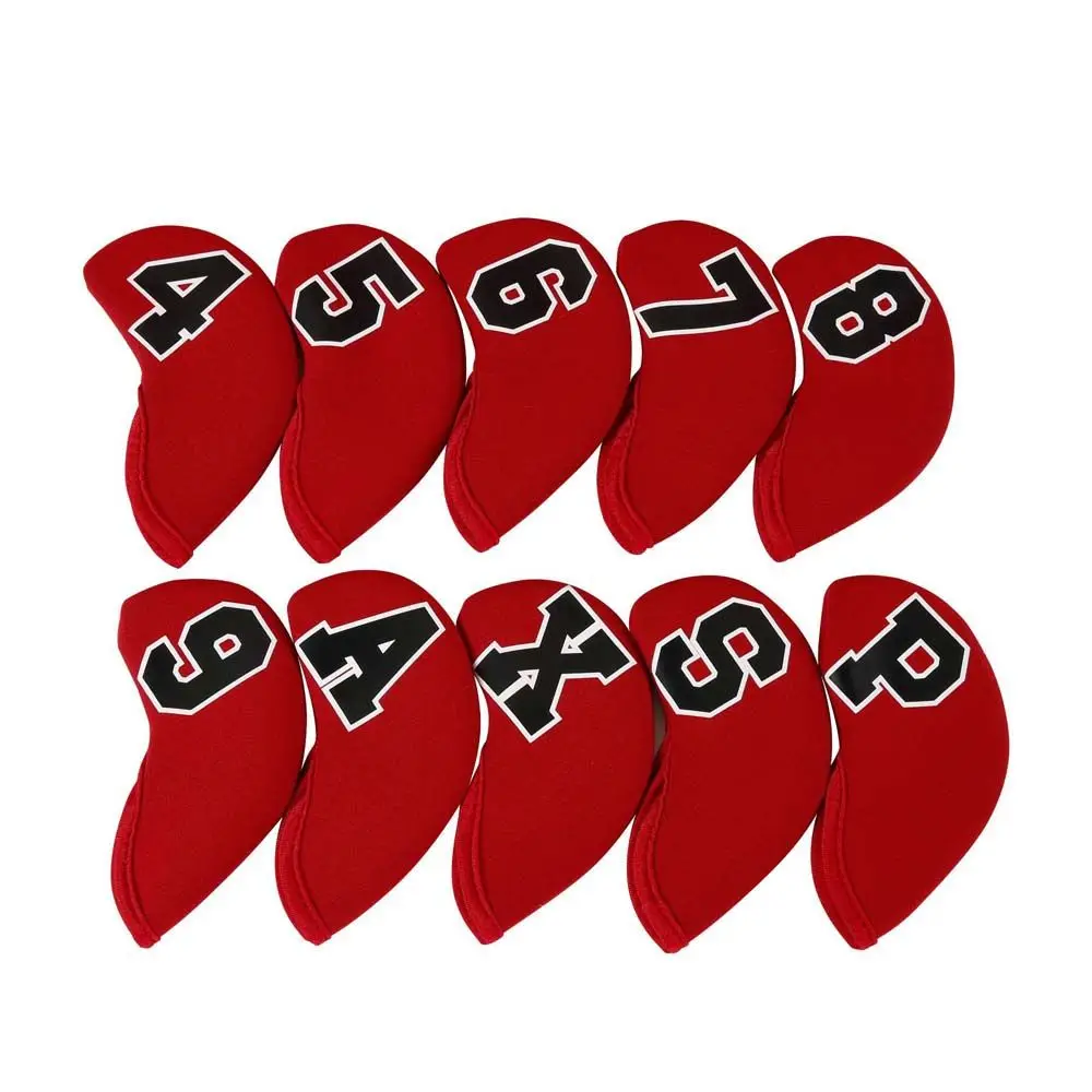 Accessories With Number Design Iron Wedge Protector Golf Iron Covers Set Protector Case Golf Head Cover Golf Iron Headcover