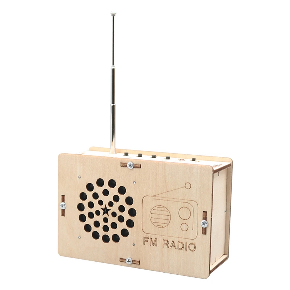 DIY FM Radio Model Wood Science Project Steam Model for Children Teens Birthday Gift