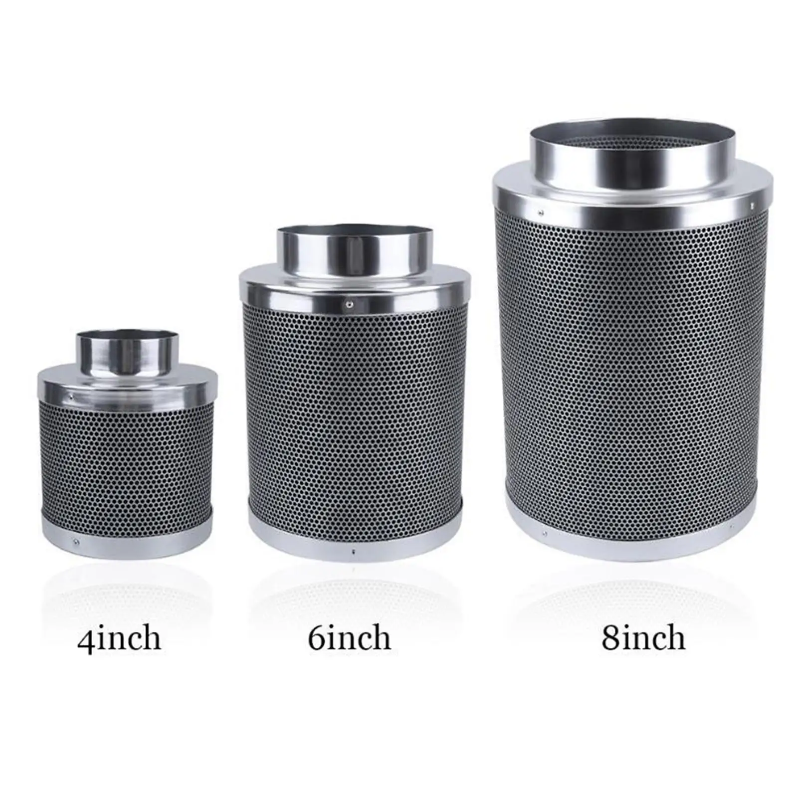 4/6/8Inch Air Carbon Filter Odor Control 38mm Thick Activated Charcoal