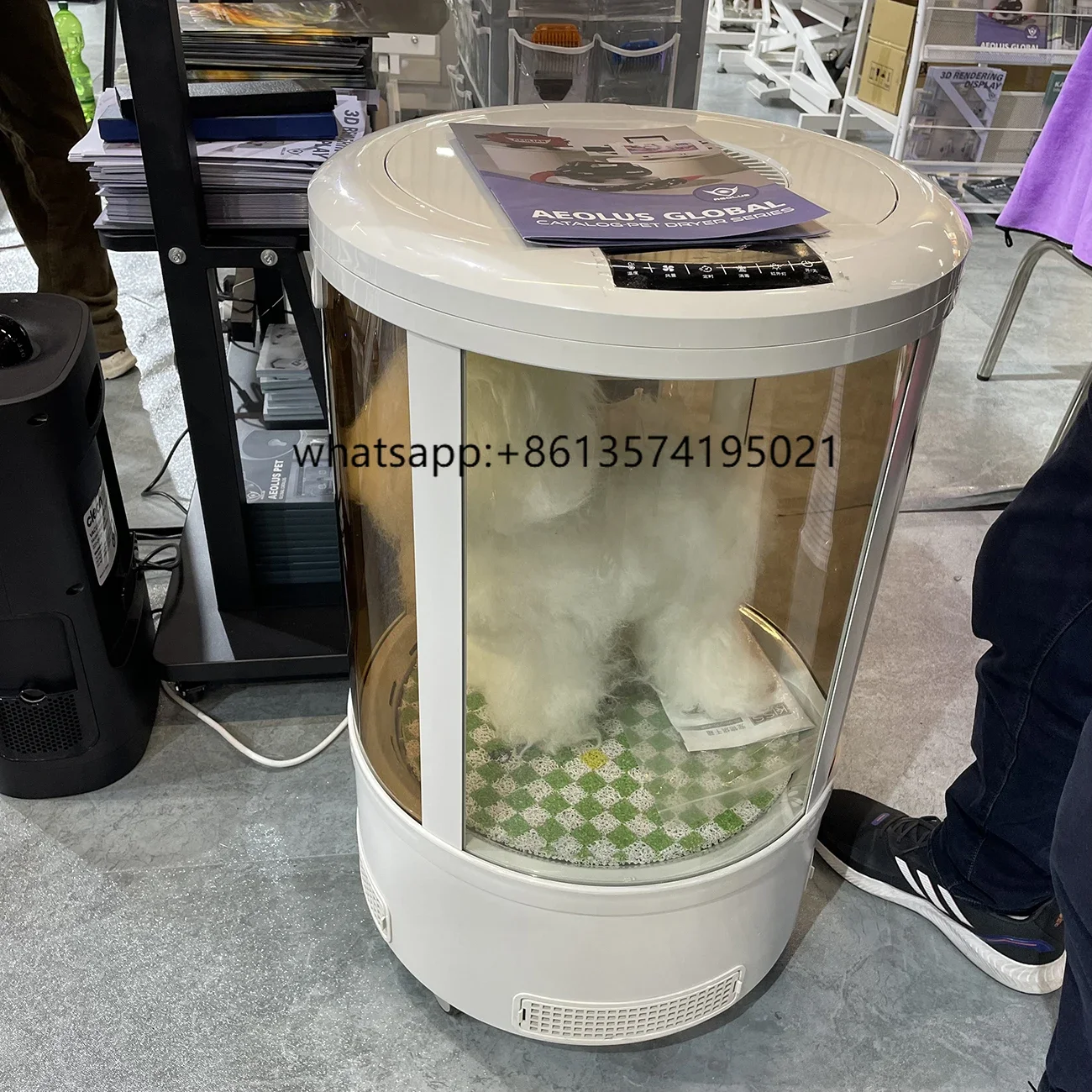 

TdSilent Luxury Pet Hair Dryer Cabinet Efficient Movable Portable Cat Drying Solution For Bathroom Space
