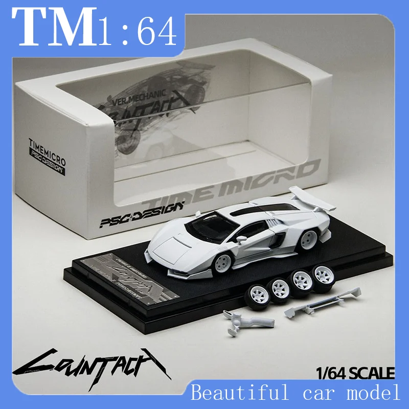 

TimeMicro × PSC car house 1:64 New Contash Marlboro Lamborghini Alloy Car Model
