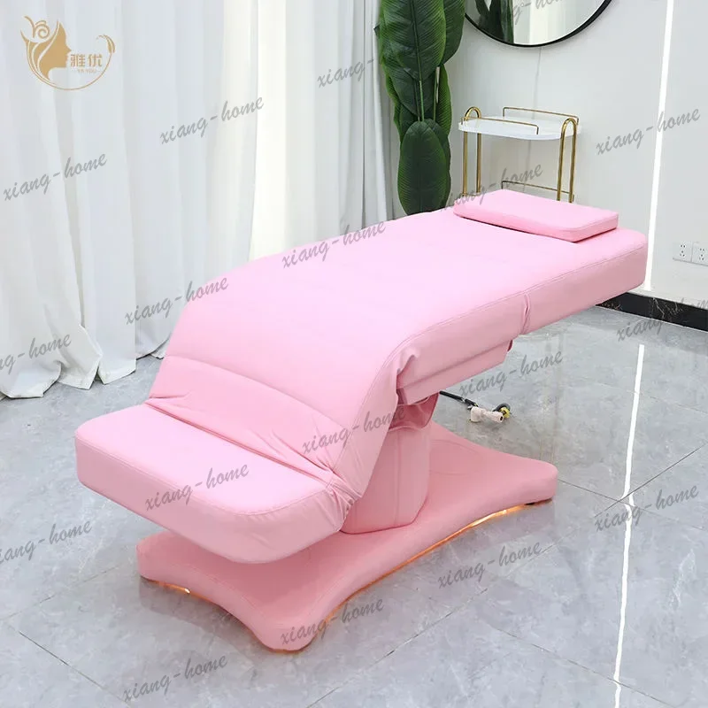 LSElectric Curved Lash Bed With Metal Frame And Synthetic Leather Upholstery For Salon Eyelash Extension And Beauty Treatments