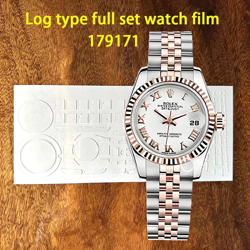 

Для Rolex log Тип 179171 пластина с циферблатом пленки для часов 26 мм Тройная цепь 179173 задняя крышка для часов защитная пленка