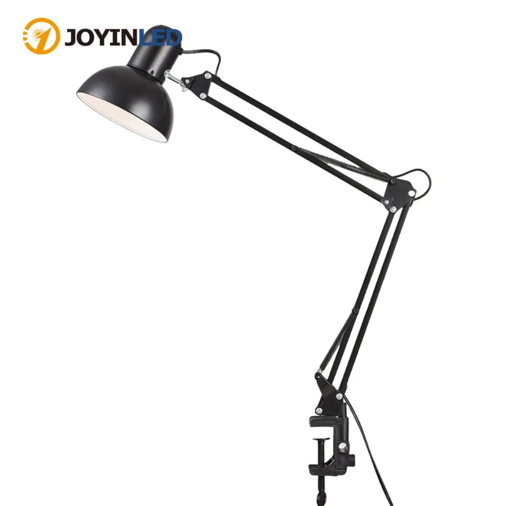 JOYINLED LED Desk Lamp Eye-Caring Adjustable Swing Arm Table Light with Clamp Reading Lights Night Light Study Reading Work Task
