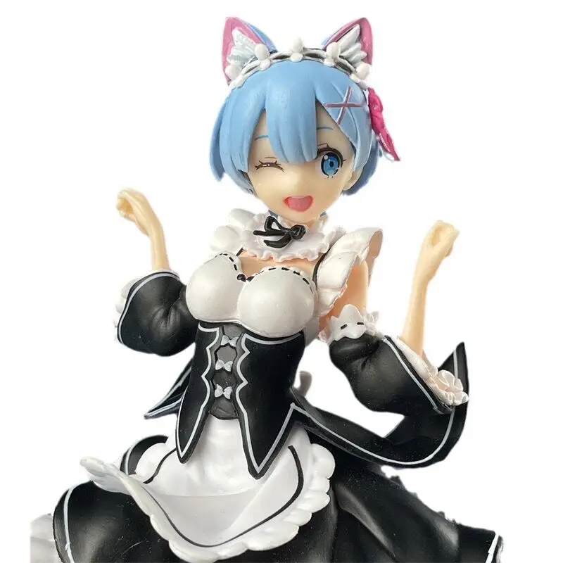 Anime Re:ZERO począwszy od życie w innym świecie Rem ucho kota Ver. 1/8 PVC kolekcja figurek zabawki modele