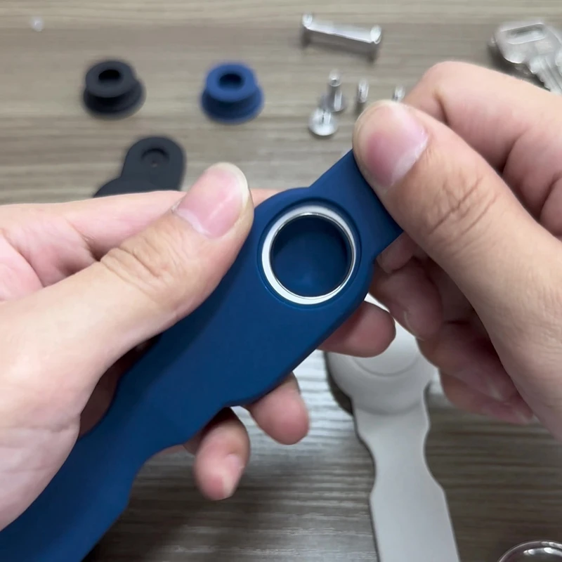 ฝาครอบซิลิโคนสําหรับ Samsung Galaxy Smarttag2 Tracker กรณีพวงกุญแจ Anti-Lost ป้องกันกรณีพร้อม Key Ring