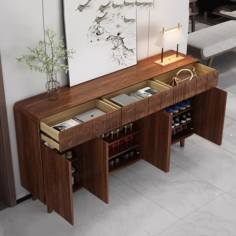 منظم تخزين خزانة الأحذية غرفة المعيشة عرض الهاتف المحمول مصمم رف الأحذية الفاخرة أثاث صانعي الأحذية الحديثة Archivadores #6